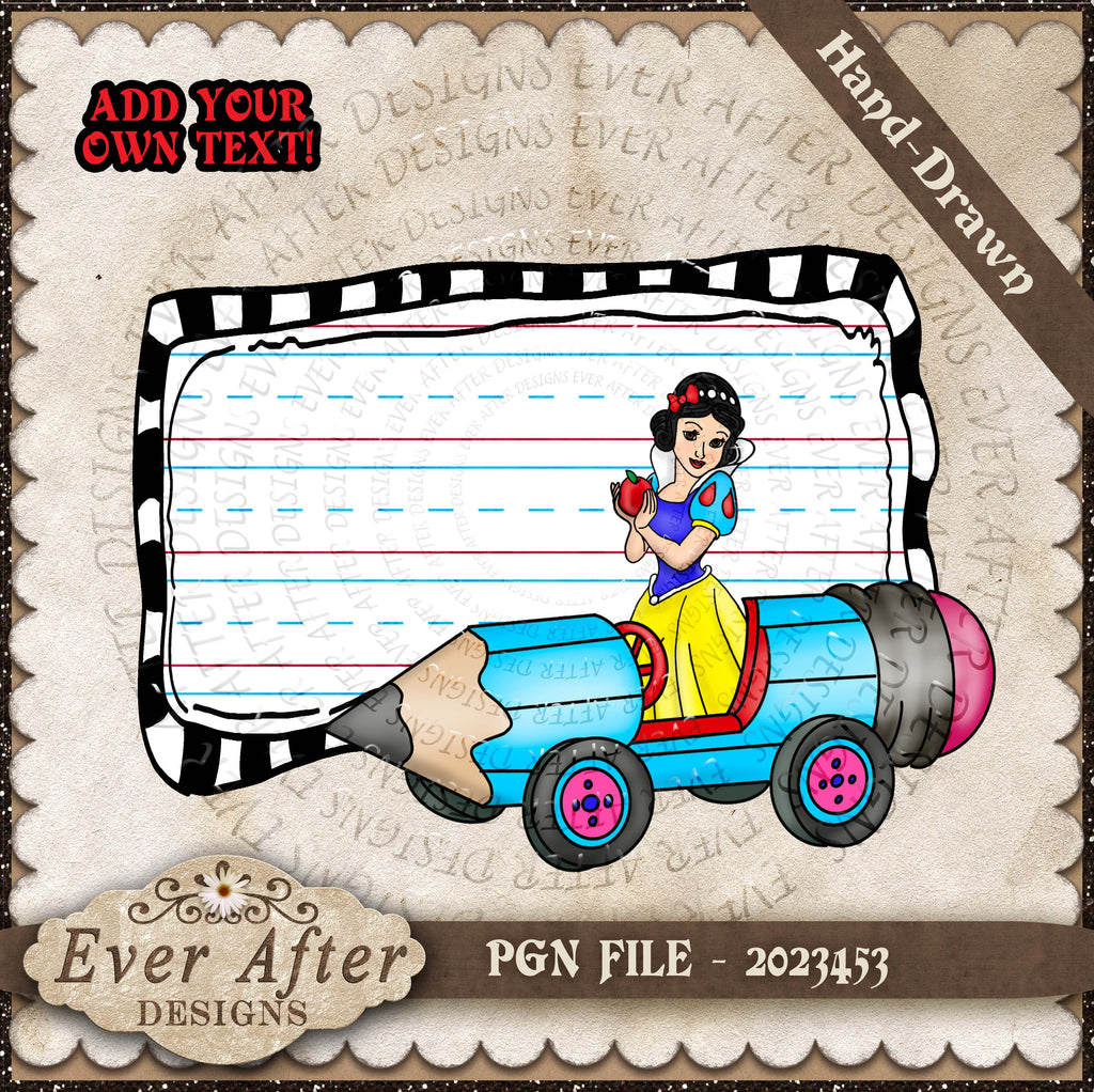 2023453  princess  pencil car sub 1 snow white