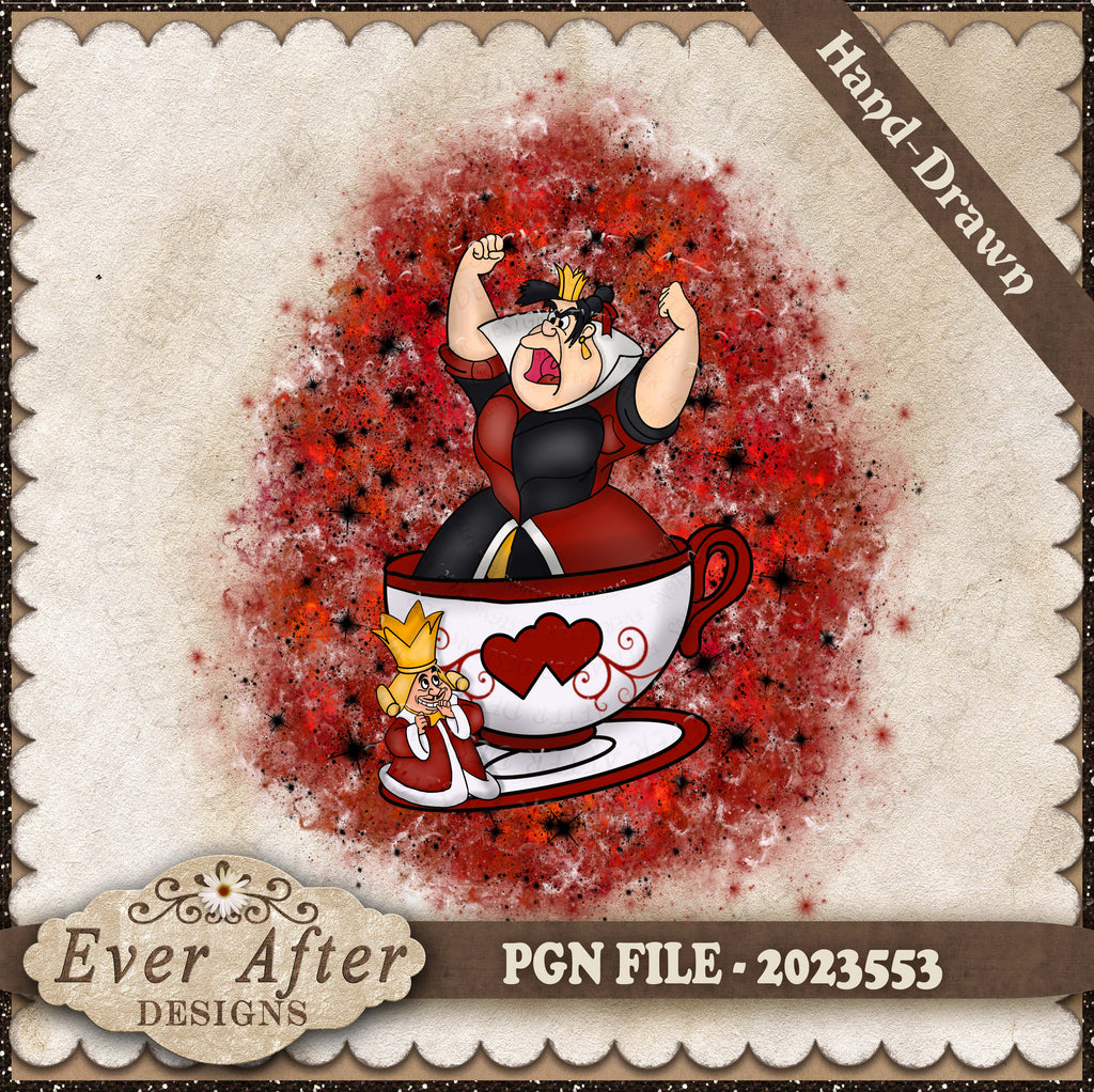 2023553 Alice in wonder land queen of hearts teacup sub