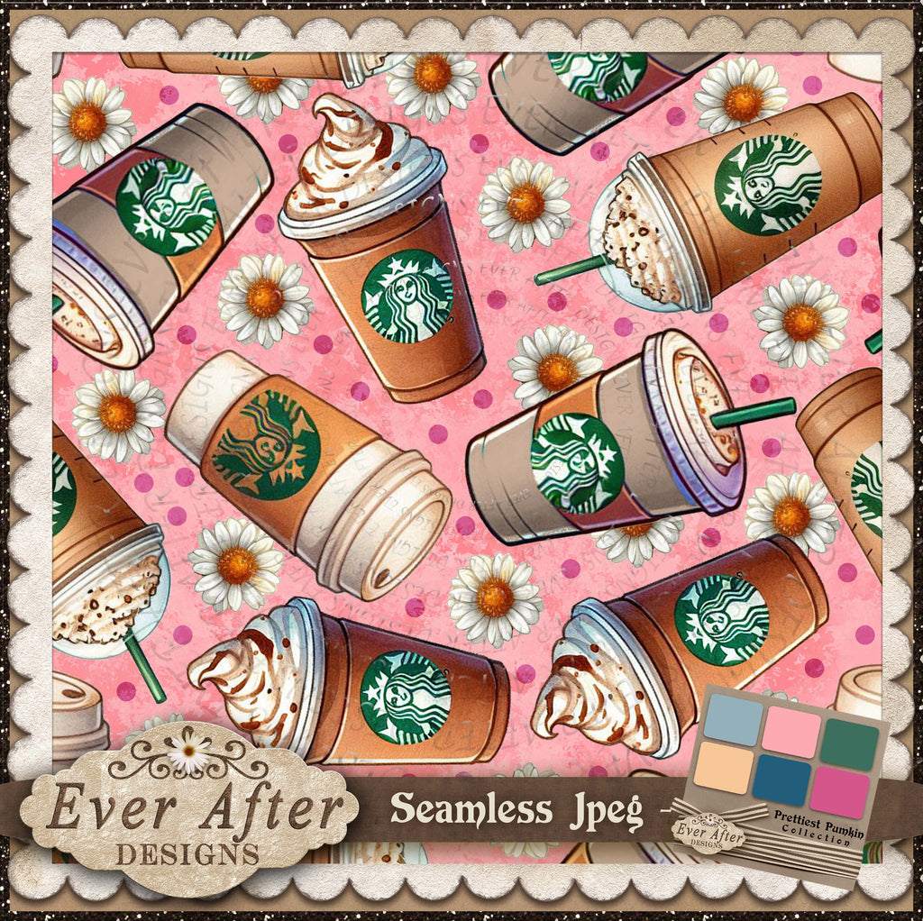 202400020  Starbucks fun flowers and cups cord 2