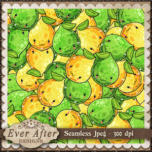 000985 Cute Fruit Lemons and limes