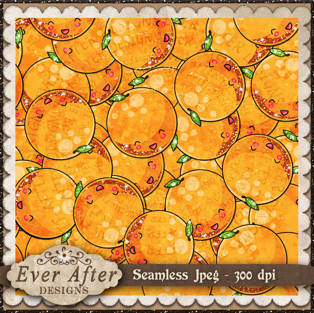 000986 Cute Fruit Oranges