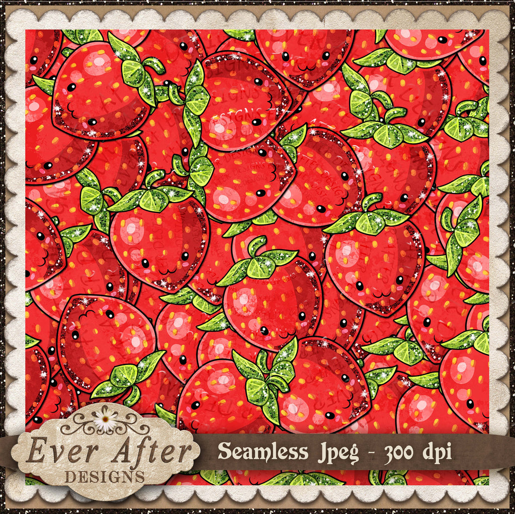 000987 Cute Fruit Strawberries