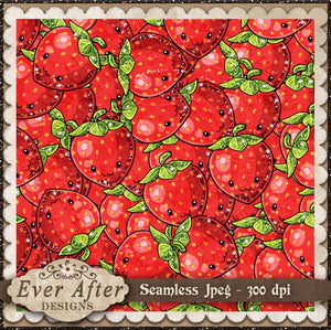 000987 Cute Fruit Strawberries