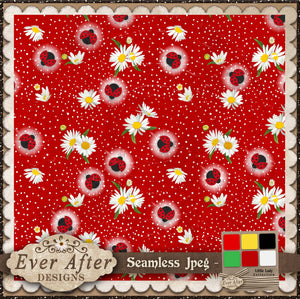 001385  ladybug scatter red