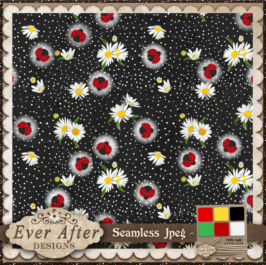 001386  ladybug scatter black