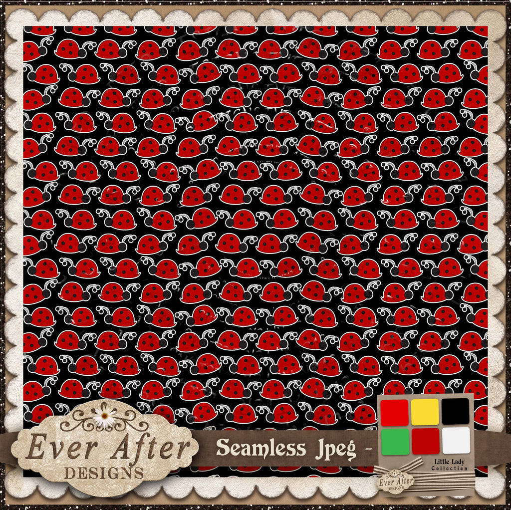 001388  ladybugs marching black