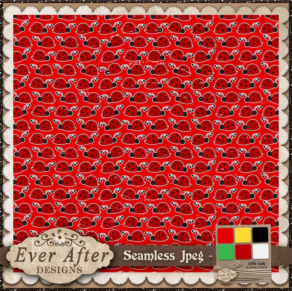 001390  ladybugs marching red