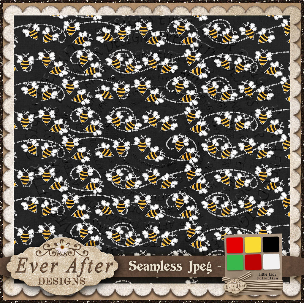 001394 bees buzzing black