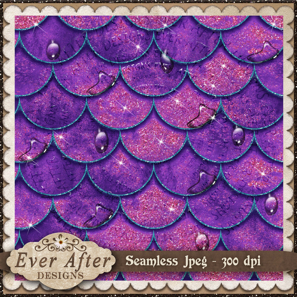 001636 waterdrop scales purple pink