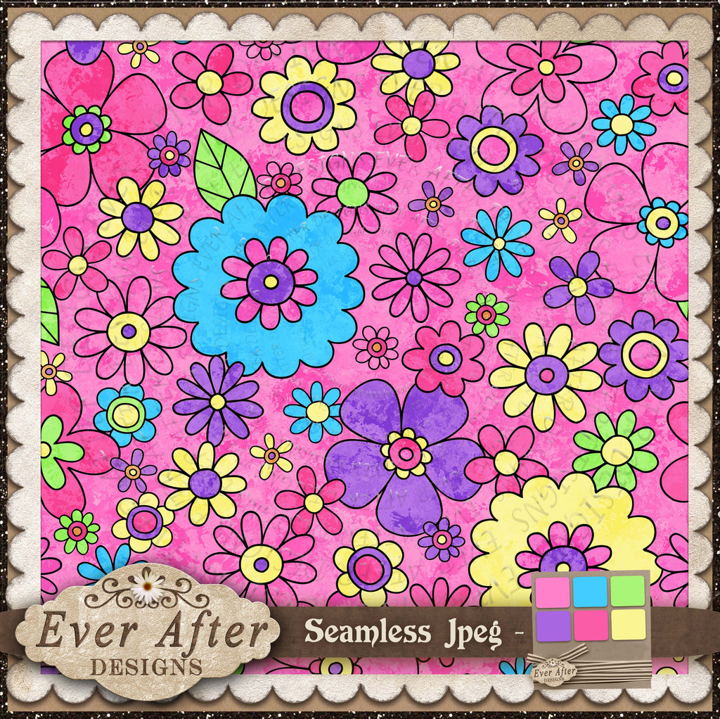 1250 Candy Creations hippie flowers scatter7