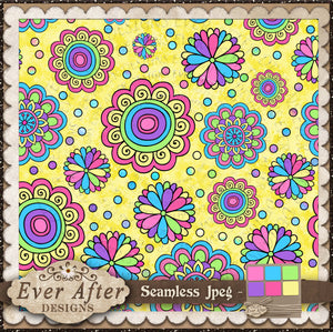 1255 Candy Creations hippie flowers rainbow 3