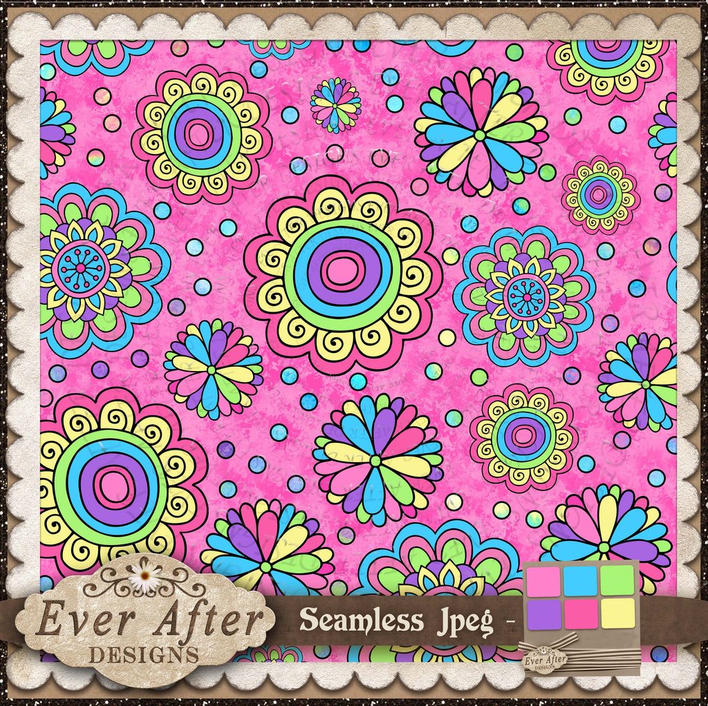 1260 Candy Creations hippie flowers rainbow 8