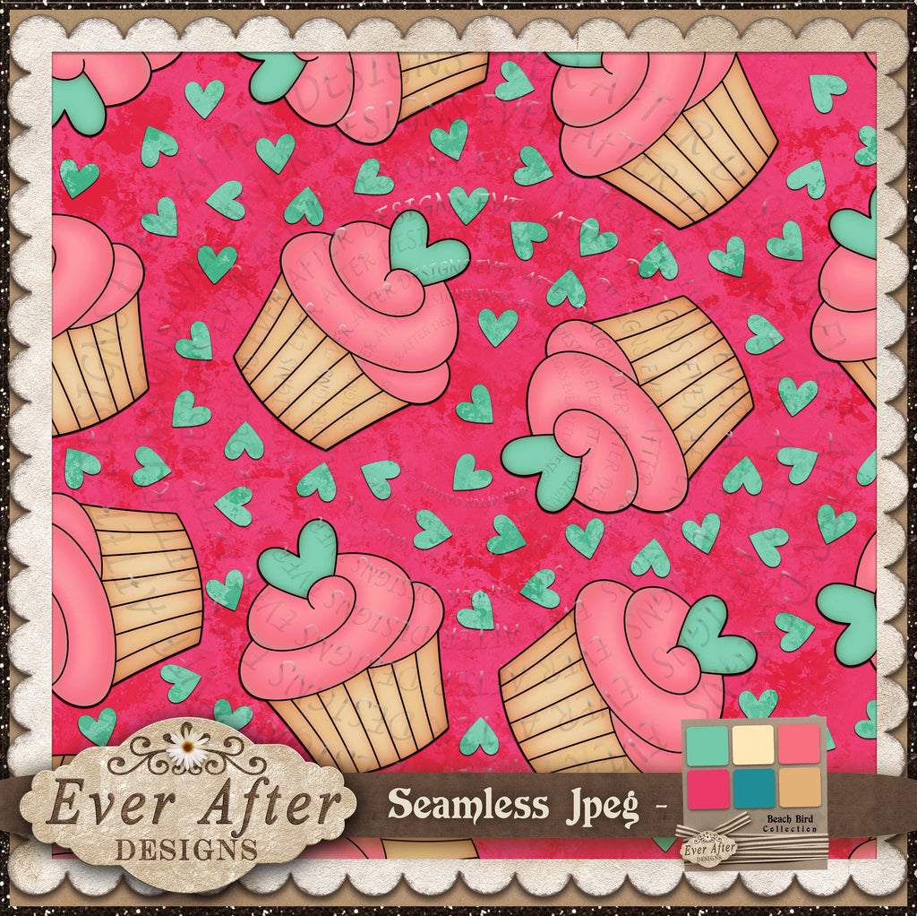 2054 beachy bird cupcake love scatter 3