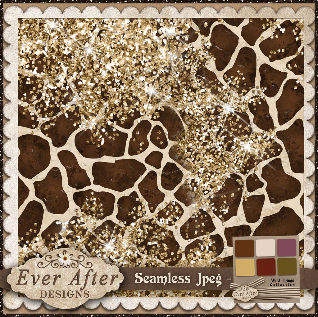 3033 wild things giraffe glitter scatter