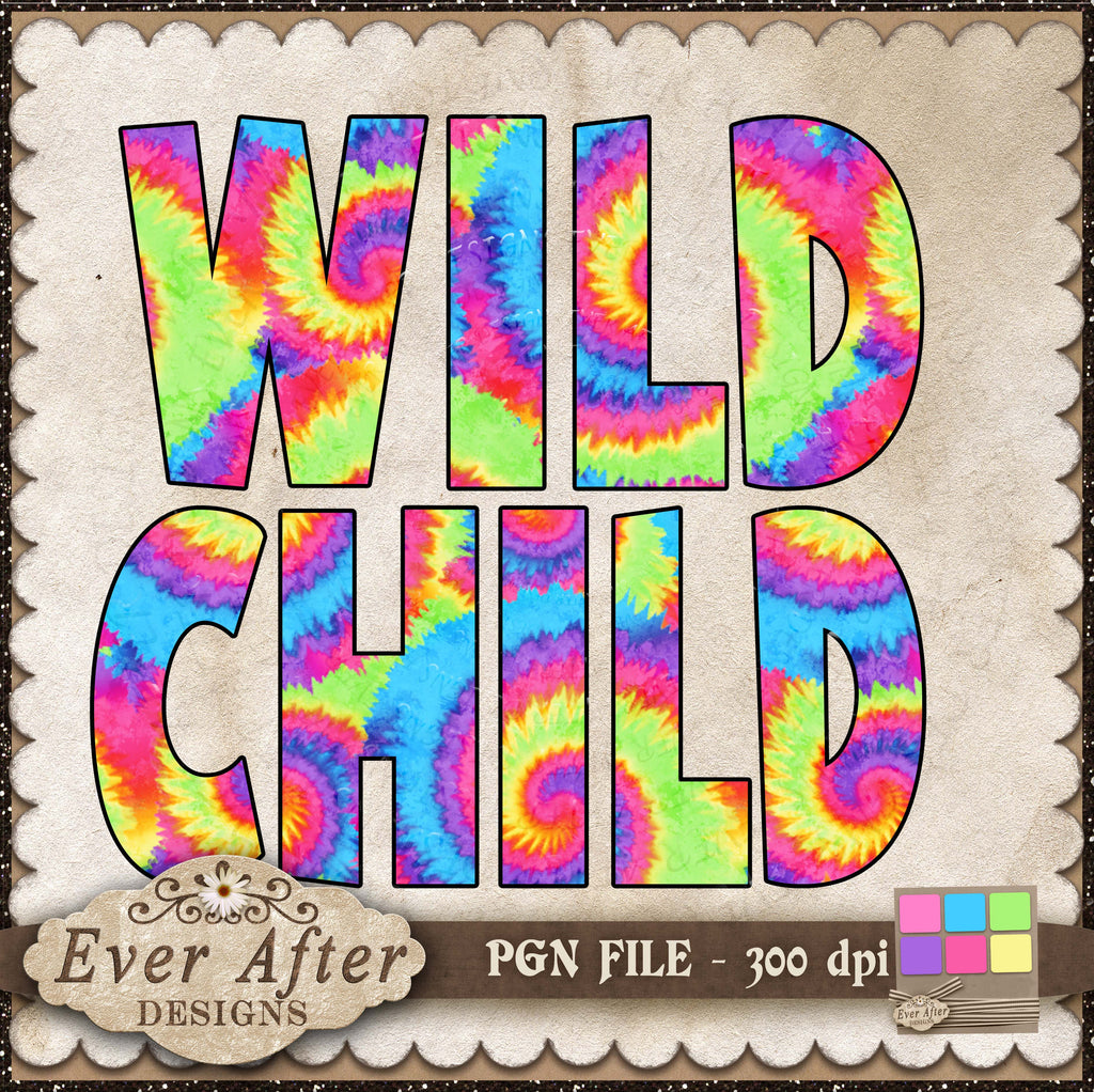 3208 bright pastel tie dye sub 8 wild child