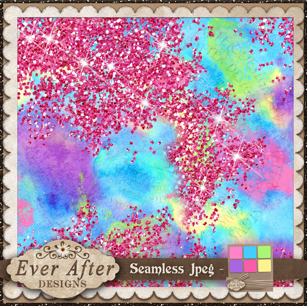 3762 candy creations rainbow background Glitter splatter